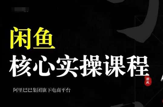 2024闲鱼核心实操课程,从养号、选品、发布、销售,教你做一个出单的闲鱼号-优优云创网