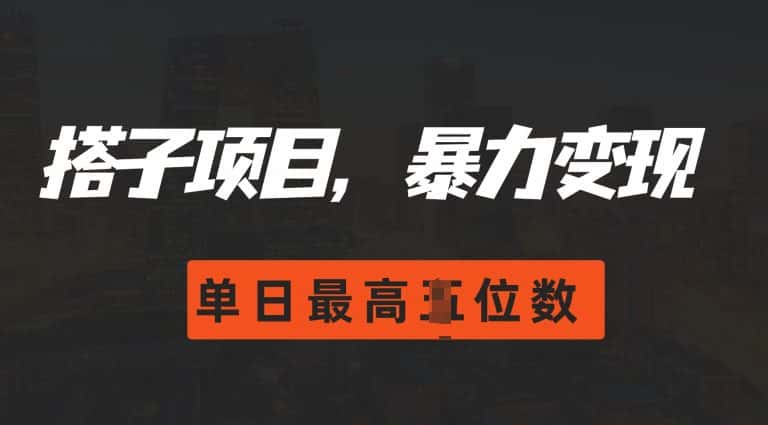 2024搭子玩法,0门槛,暴力变现,单日最高破四位数-优优云创网