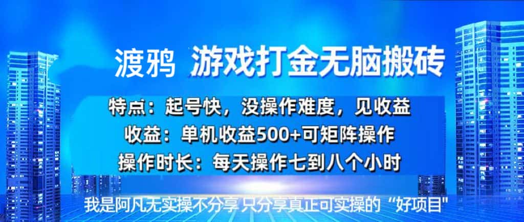 （13501期）韩国知名游戏打金无脑搬砖单机收益500+-优优云创网