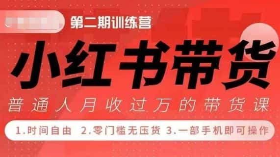 小Red书带货42天训练营 2.0版，宝妈+自由职+上班族+大学生，提高副业收入的大红利项目-优优云创网