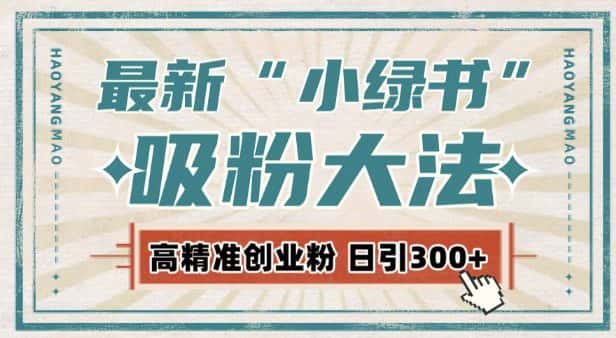 最新自动化“吸粉术”,小绿书激活私域流量,每日轻松吸引300+高质精准粉!-优优云创网