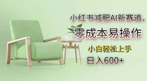 小红书减肥AI新赛道，零成本易操作，日入多张，小白轻松上手-优优云创网