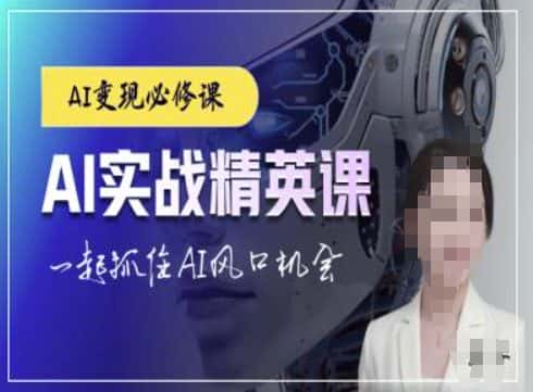 AI实战精英课,chatgptAI实战教程,一起抓住AI风口的机会-优优云创网
