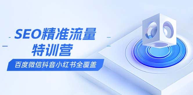 （13851期）SEO精准流量特训营，百度微信抖音小红书全覆盖，带你搞懂搜索优化核心技巧-优优云创网