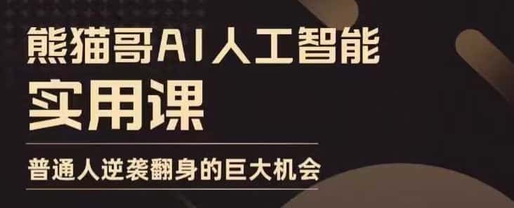 AI人工智能实用课,实在实用实战,普通人逆袭翻身的巨大机会-优优云创网