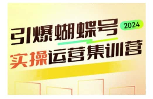 引爆蝴蝶号实操运营,助力你深度掌握蝴蝶号运营,实现高效实操,开启流量变现之路-优优云创网