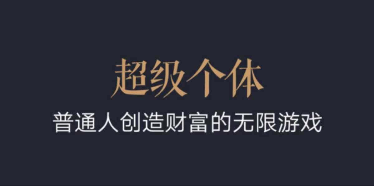 超级个体:2024-2025翻盘指南,普通人创造财富的无限游戏-优优云创网