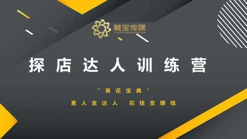 探店达人训练营,素人变达人,花钱变赚钱-优优云创网