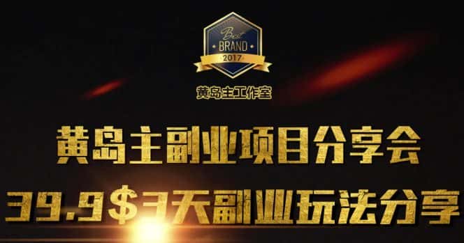 黄岛主副业分享会1期:3天3个副业玩法,速度上车-优优云创网