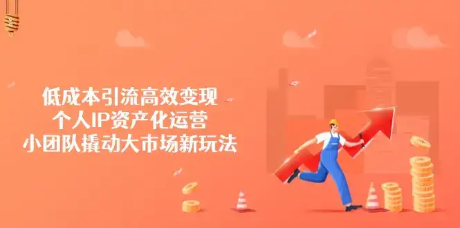 低成本引流高效变现，个人IP资产化运营，小团队撬动大市场新玩法-优优云创网