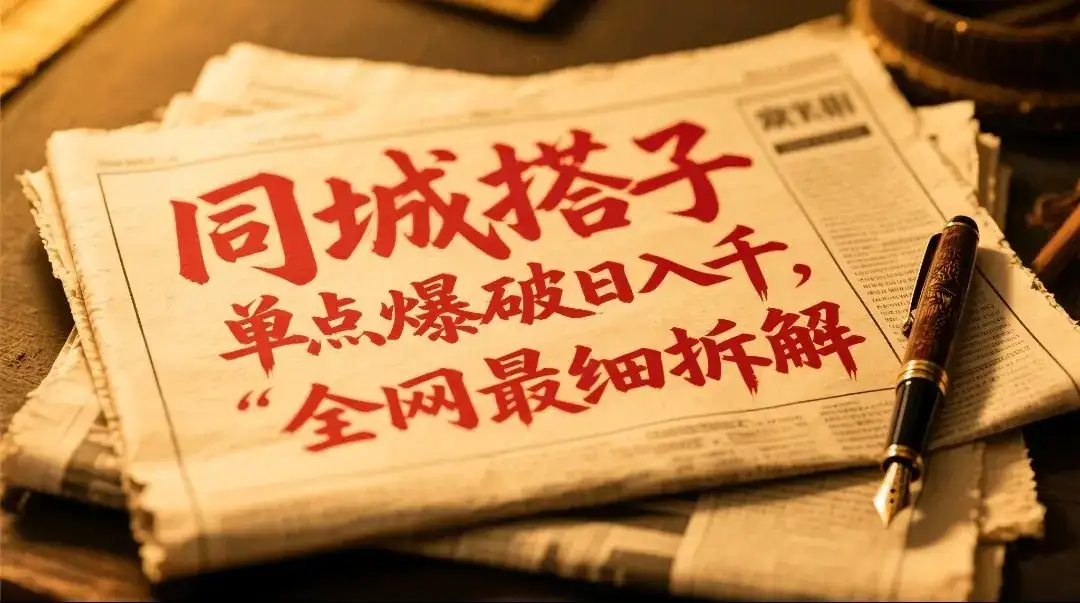 同城搭子群19.9单点爆破日入千,搭子组局月入万,全网最细拆解-优优云创网