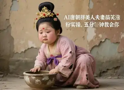 AI唐朝胖美人夫妻搞笑涨粉实操，五分钟教会你-优优云创网