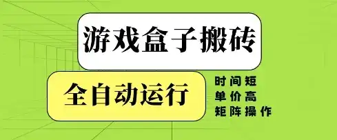 游戏盒子搬砖,全自动运行,无需人工,时间短、单价高、矩阵操作【揭秘】-优优云创网