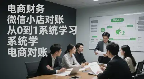 电商财务微信小店对账，从0到1系统学习电商对账-优优云创网