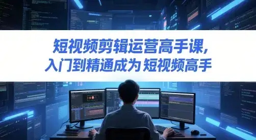 短视频剪辑运营高手课，入门到精通成为短视频高手-优优云创网