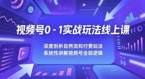 视频号0-1实战玩法线上课，深度剖析自然流和付费玩法，统性讲解视频号全部逻辑-优优云创网