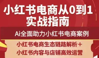 天诺老吴·2025小红书电商全链路运营-优优云创网