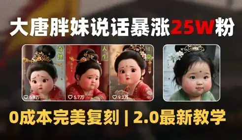 AI大唐胖贵妃说话2.0，40条视频暴涨40w粉，附独家变现攻略-优优云创网