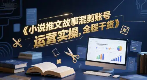小说推文故事混剪账号运营实操，全程干货-优优云创网