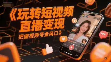 玩转短视频直播变现，把握视频号金风口-优优云创网