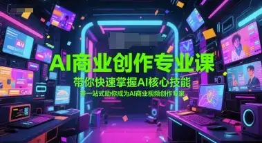 AI商业创作专业课，带你快速掌握AI核心技能，并一站式助你成为AI商业视频创作专家-优优云创网