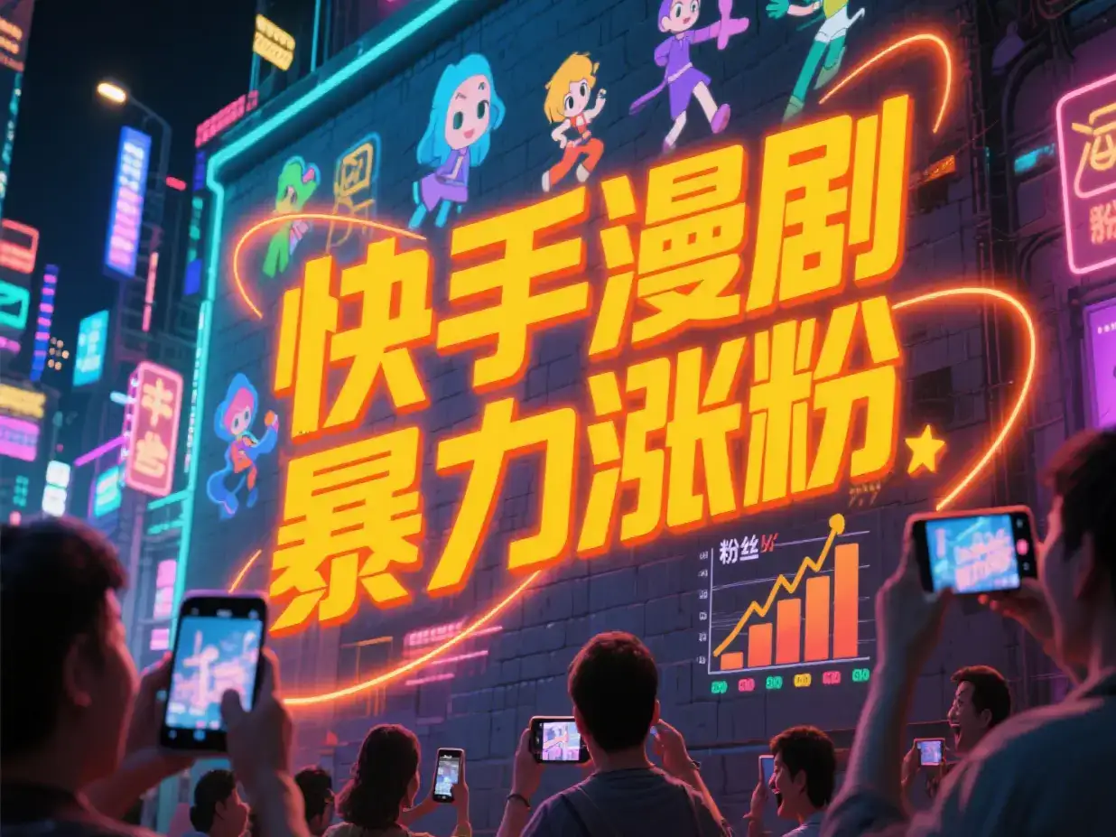 快手漫剧暴力涨粉-优优云创网