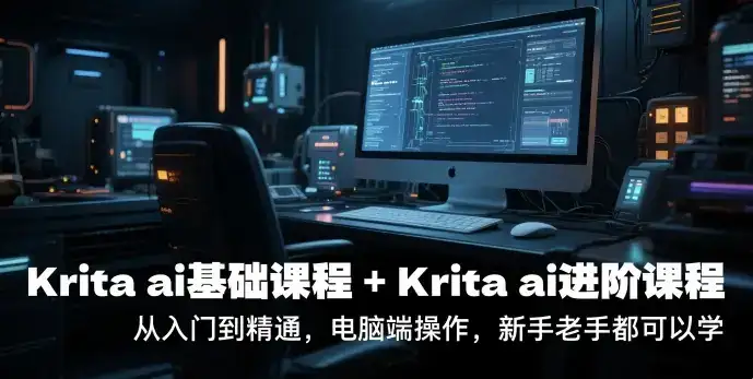 krita ai基础课程+Krita ai进阶课程，从入门到精通，电脑端操作，新手老手都可以学-优优云创网
