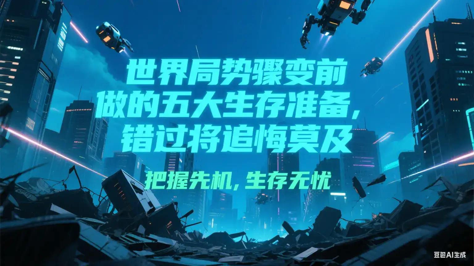 付费文章《世界局势骤变前必做的五大生存准备,错过将追悔莫及》-优优云创网