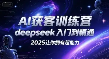 【精】AI获客训练营，deepseek入门到精通，2025让你拥有超能力-优优云创网