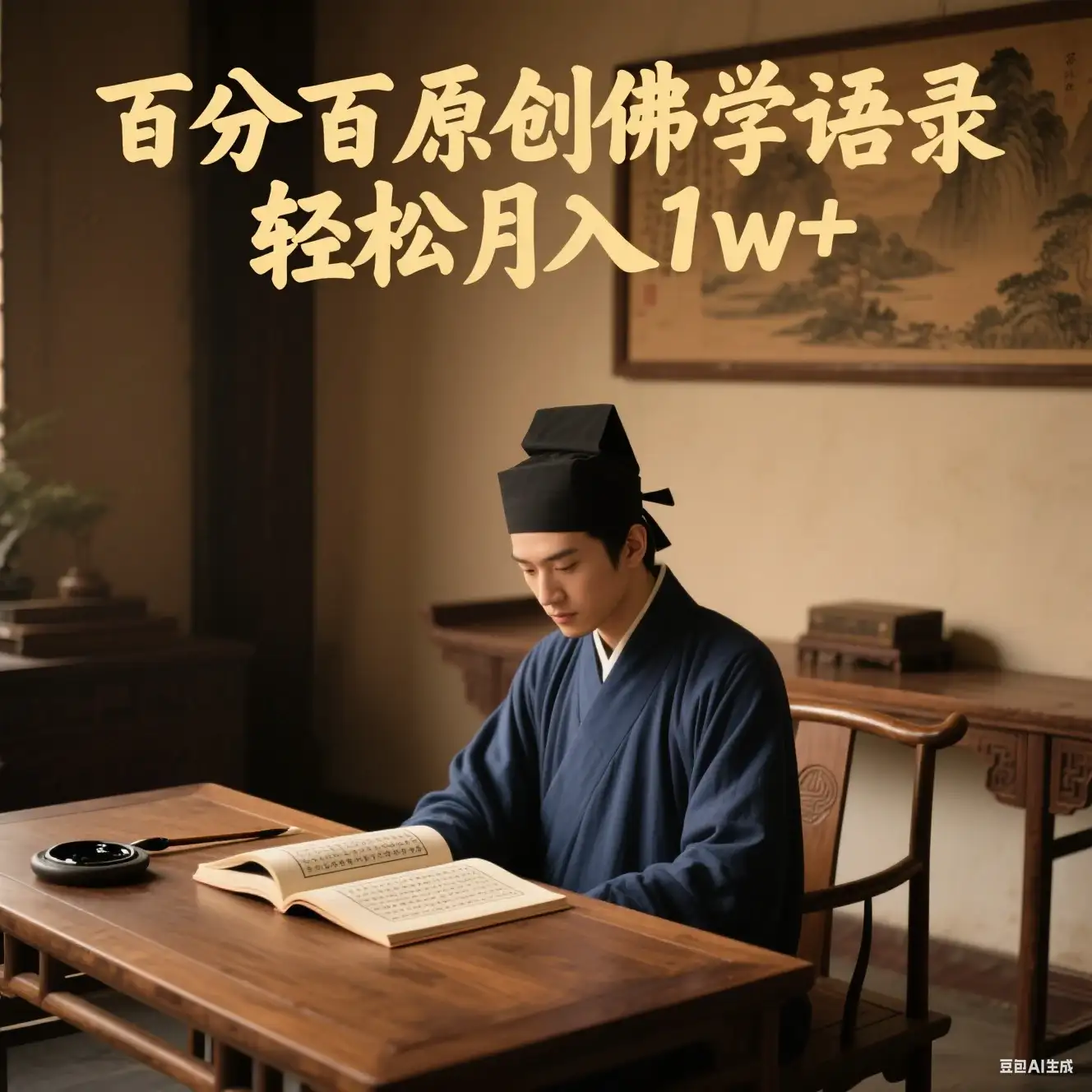 视频号佛学语录爆款新玩法，百分百原创视频每天1小时，轻松月入1w+-优优云创网