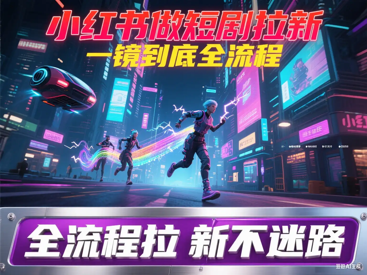 【精】小红书做短剧拉新 一镜到底全流程-优优云创网
