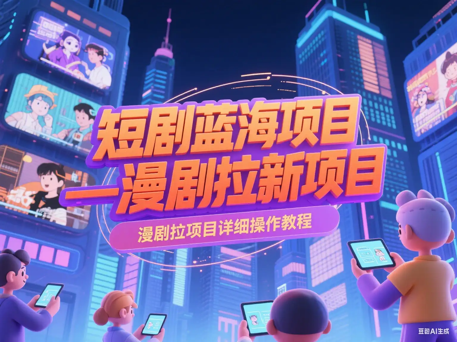 【精】短剧蓝海项目—漫剧拉新项目详细操作教程-优优云创网