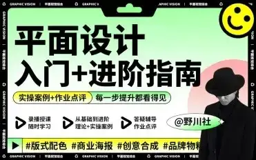 【精】野川社：平面基础视觉设计入门+进阶指南-优优云创网