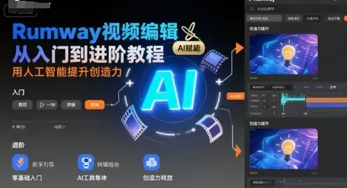 Rumway视频编辑从入门到进阶教程,用人工智能提升创造力-优优云创网