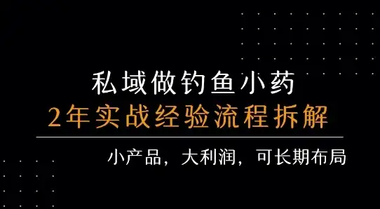 私域做钓鱼小药 每单利润3张+ 详细流程拆解-优优云创网