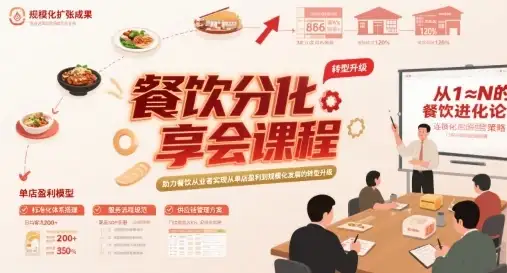 餐饮分享会课程,助力餐饮从业者实现从单店盈利到规模化发展的转型升级-优优云创网