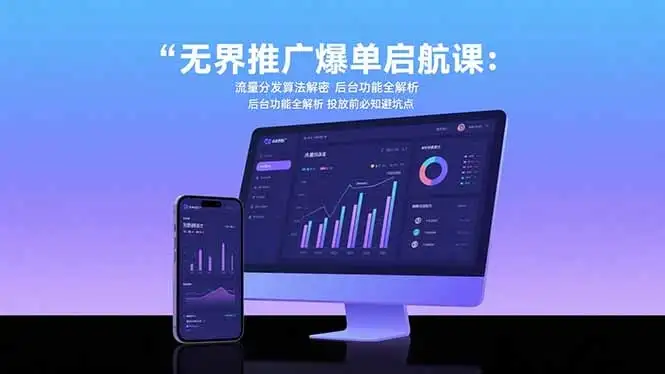 无界推广爆单启航课:流量分发算法解密 后台功能全解析 投放前必知避坑点-优优云创网