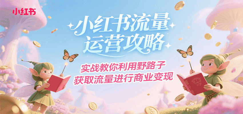 小红书流量运营攻略,实战教你利用野路子获取流量进行商业变现-优优云创网