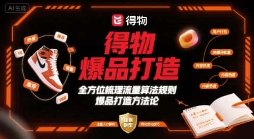 得物爆品打造，全方位梳理得物流量算法规则爆品打造规则-优优云创网