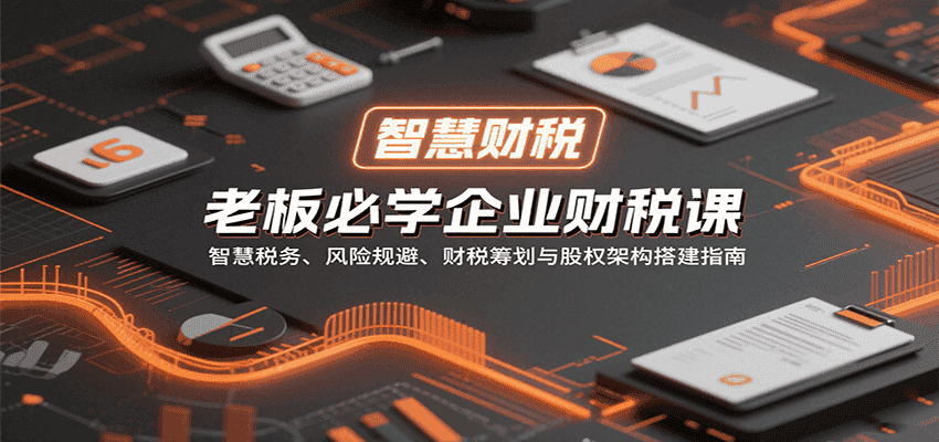 老板必学企业财税课:智慧税务、风险规避、财税筹划与股权架构搭建指南-优优云创网