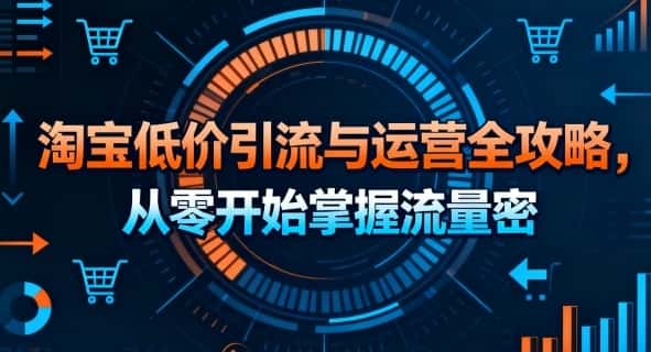 淘宝低价引流与运营全攻略，从零开始掌握流量密码-优优云创网