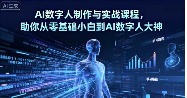 AI数字人制作与实战课程，助你从零基础小白到AI数字人大神-优优云创网