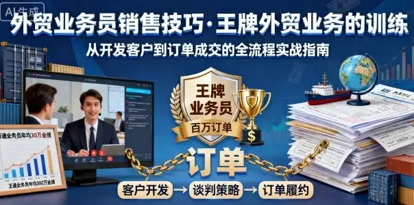 【精】外贸业务员销售技巧，王牌外贸业务的训练-优优云创网