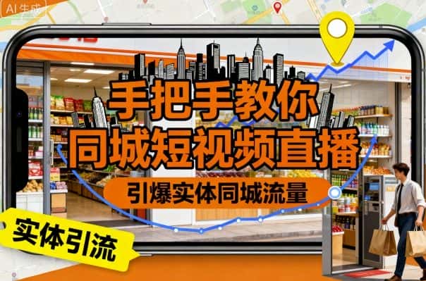 手把手教你同城短视频直播,引爆实体同城流量-优优云创网