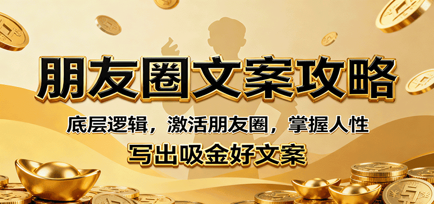 朋友圈文案攻略:底层逻辑,激活朋友圈,掌握人性,写出吸金好文案-优优云创网