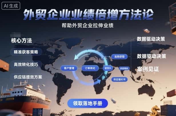 外贸企业业绩倍增方法论，帮助外贸企业拉伸业绩-优优云创网