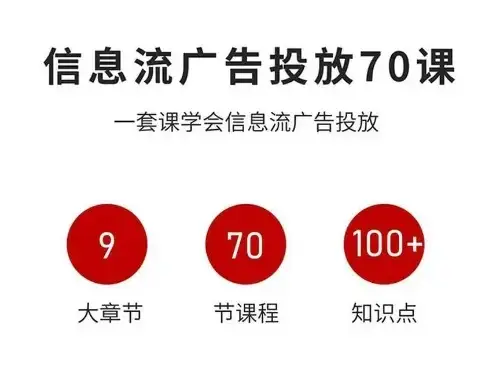 【精】信息流广告投放实战70课，一套课学会信息流广告投放，迄今为止，最系统化教程-优优云创网
