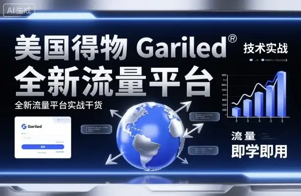 美国得物Gariled技术实战，全新流量平台​实战干货，即学即用-优优云创网