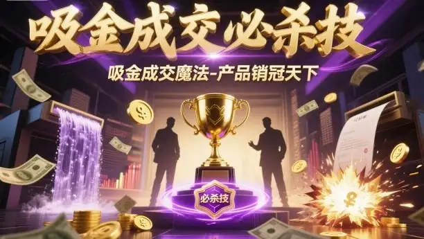 【精】吸金成交必杀技，吸金成交魔法-产品销冠天下-优优云创网