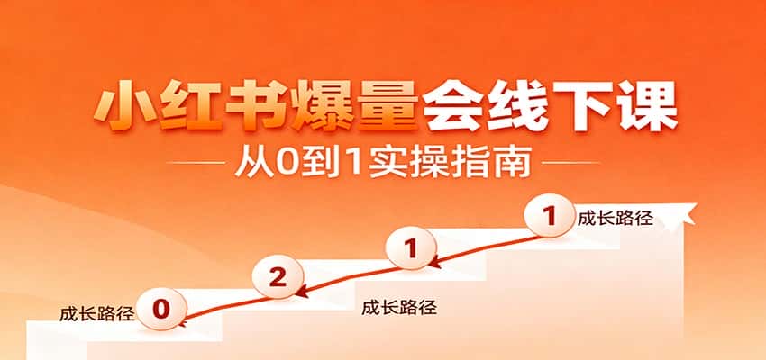 小红书爆量会线下课，聚焦小红书运营全流程，从0到1爆店实操方案-优优云创网